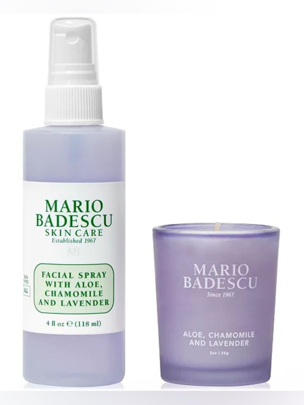 Mario Badescu NIB Lavender Mist & Glow Set Limited Edition